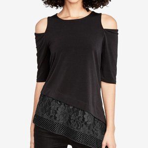 Rachel Roy cold shoulder asymmetrical top NWT